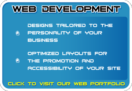 Web Site designs tailored to the personality of your business